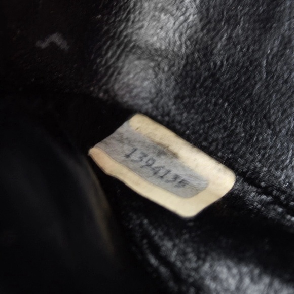 Chanel Vintage Small Classic Flap Exotic Lizard Leather 24K Gold CC Black Bag - Picture 13 of 16